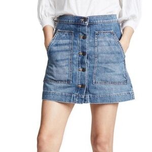 Veronica Beard Denim Mini Skirt